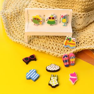 Buy cheap Custom Teething Silicone Beads With Summer Sunglasses Bikini Swimsuit Shape from wholesalers