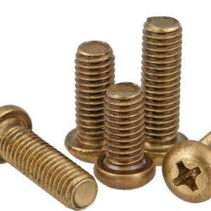 Buy cheap DIN7985 Brass Phillips Cross Recessed Round Pan Head Machine Screw from wholesalers