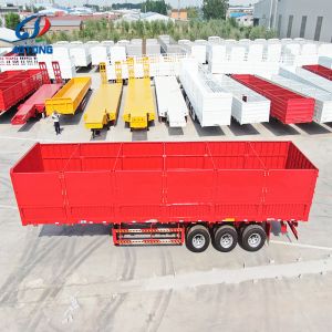 Buy cheap 60T 3-Axle Side Wall Grain Trailer with Mechanical/Air Suspension from wholesalers