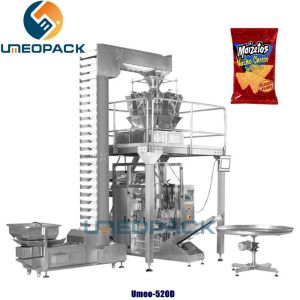 China Automatic vertical crisps nitrogen potato chips weighing packaging machine on sale