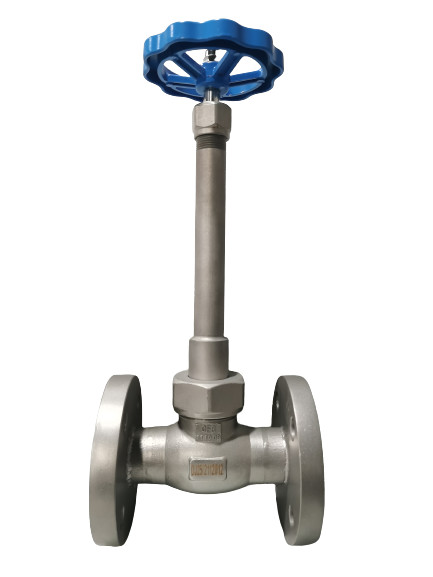 Buy cheap O2/N2 SS304 PN40 Good Performance Directly Factory Flange Type Cryogenic Globe Valve Long Stem from wholesalers