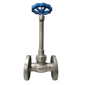 Buy cheap O2/N2 SS304 PN40 Good Performance Directly Factory Flange Type Cryogenic Globe Valve Long Stem from wholesalers