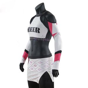 Buy cheap Custom Rhinestones Ccheerleading Apparel , Sublimated Cheerleading Uniforms from wholesalers
