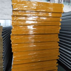 Buy cheap 75mm double steel rock wool sandwich panel with 60minutes fire resist from wholesalers
