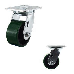 Buy cheap Polyurethane Heavy Duty Casters  /  Iron Pu Caster Wheel Long Lasting Dual Ball Bearings from wholesalers
