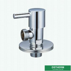 Buy cheap Chromed Wall Mounted Kitchen Basin Water Stop Round Handle Quick Open Bathroom Cock Valve Brass Angle Valve from wholesalers