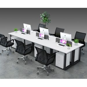 Buy cheap Metal Legs Modern Multi-Person Desk Set for Customer Required Office Organization from wholesalers