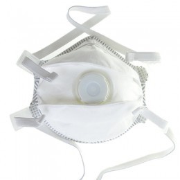 Buy cheap FFP2 Style Cup-Shape 4-Layer Particulate Dust Face Masks with Adjustable Elastic Loops from wholesalers