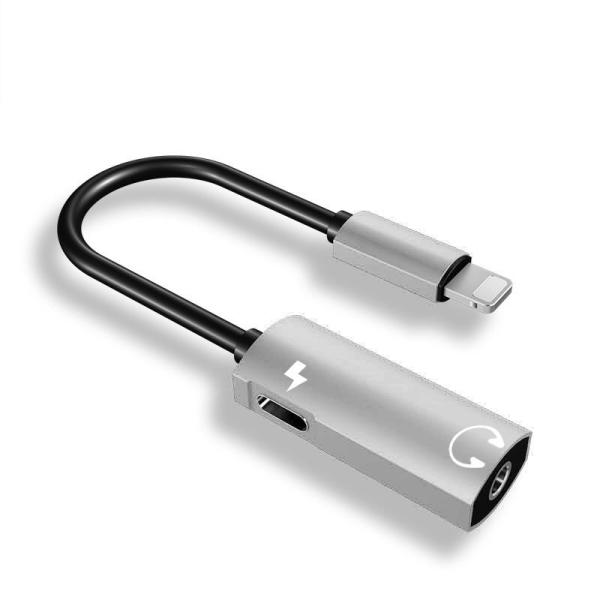 3.5mm Headphone Jack Adapter Earphone Adapter Splitter 2 in 1 Audio Jack and Charger for iPhone