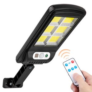 Buy cheap Solar Light 128 COB Large Outdoor Solar Waterproof Street Light Garden Infrared Sensor Motion Sensor Smart Remote Control Light from wholesalers