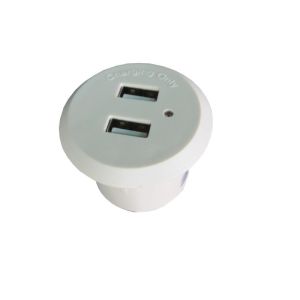 Buy cheap 1 Outlets Embedded Circular USB Socket for Household Appliance Charging Customization from wholesalers