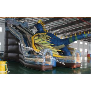 Buy cheap inflatable  chameleon dinasour slide , inflatable dry slide ,giant inflatable slide from wholesalers