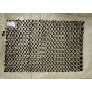Buy cheap Black Hanging Mesh Fireplace Screens / Metal Mesh Drapery Length Customized from wholesalers