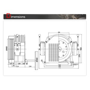 Elevator Traction Sheave Gearless Traction Machine Smooth Running