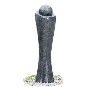 Buy cheap Modern Black Marble Outdoor Sphere Water Fountains For Garden from wholesalers