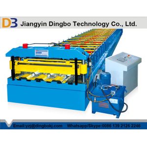 Customized Sheet Metal Decking Roll Forming Machine Controled by PLC System