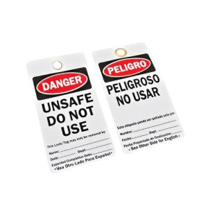 Buy cheap Customized PVC Plastic Label Safety Lockout Tagout Danger  Tags Both Size Language Options Door Padlock from wholesalers