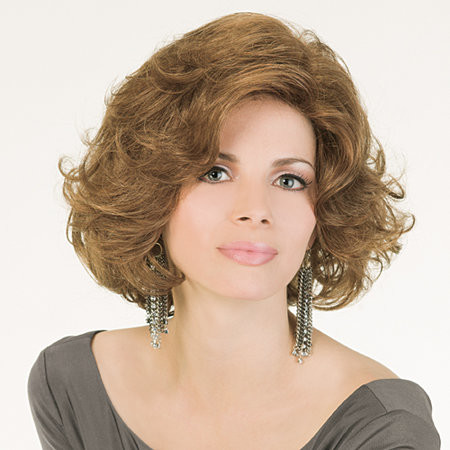 Natural Curly Machine Made Wigs