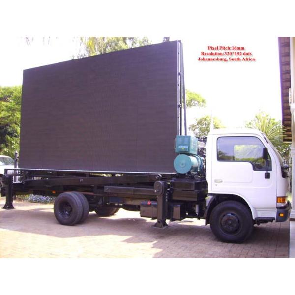 Quality Aluminum or Iron Full Color Led Mobile Billboard on Vehicles P10 1R1G1B IP65 220V / 50Hz for sale