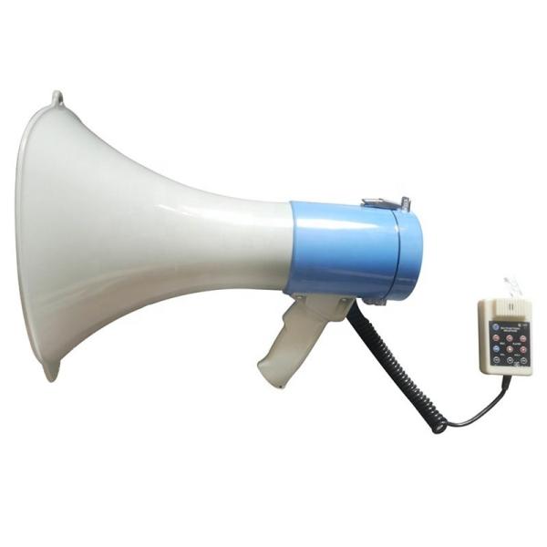 Portable Megaphone with USB TF AUX input and NO Voice Control Communication at