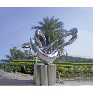 Buy cheap Square Garden Landscape Statues Abstract Floating Clouds And Flowing Water product