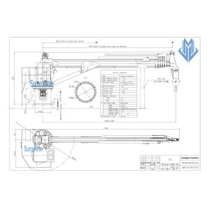 Buy cheap 1t30m Electric Hydraulic Telescopic Boom Marine Crane For Multi nPurpose Vessel from wholesalers