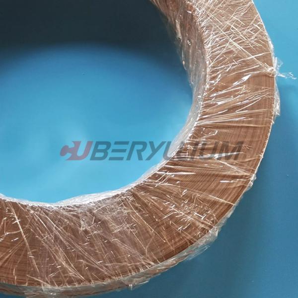 Buy cheap Standard Tolerance Beryllium Copper Strips C1720R 0.35mmt X 38mmw from wholesalers