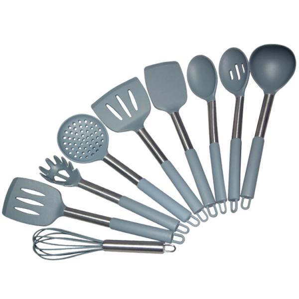 Buy cheap 12 Piece Gray Silicone Spatula Kitchenaid Cookware Utensil Set Customized from wholesalers