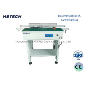 China Adjustable Width Hand Crank PCB Transporting Conveyor with SMEMA Signal on sale
