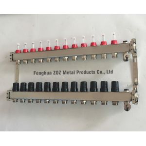 Distribuitor din inox pentru incalzire 1 x 12 cai, Distribuitor Colector