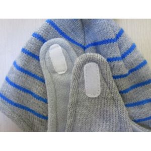 Acrylic Earflap Hat--Children lovely Hat with POMPOM--Strips design--Winter and