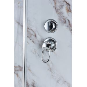 Buy cheap Bathroom White Quadrant Shower Enclosure Aluminum Frame from wholesalers