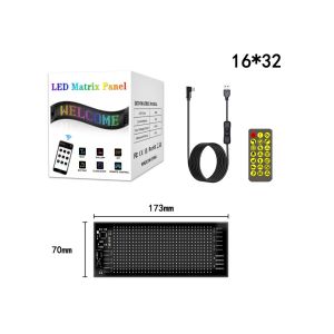 Buy cheap Flexible LED Sign Board 16*32 App Control Programmable Message Scrolling Display Flexible Car Led Panel from wholesalers