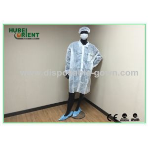Buy cheap Tyvek SMS MP PP Single Use Lab Coat With Velcro from wholesalers