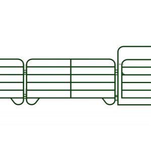 1.8M X 2.1M Cattle yard panels hot dipped galvanized 14 microns silver painted