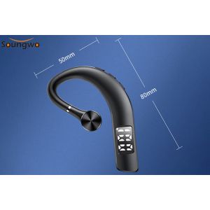 Bluetooth Earbuds With Mic CVC 6.0 Single Ear 0.5 Oz Light Weight For One Ear