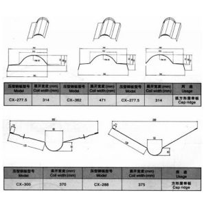 Buy cheap Blue Manual Hydraulic 3 Ton Decoiler Roof Tile Roll Forming Machine 5 -12 m/min from wholesalers