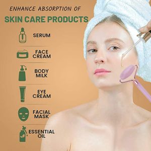 Buy cheap Quartz Face Jade Roller Logo Customized Face Massage Stone Roller from wholesalers