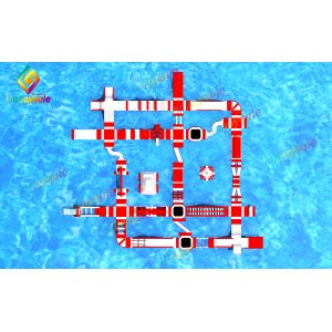 Cheap Giant Inflatable Water Park For Event / Inflatable Adult Aqua Park