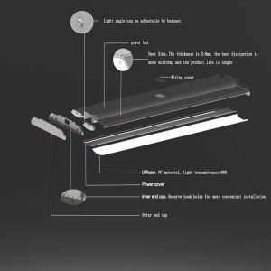 Adjustable 4ft Led High Bay Lights Smart Control With Dimming Sensor Function
