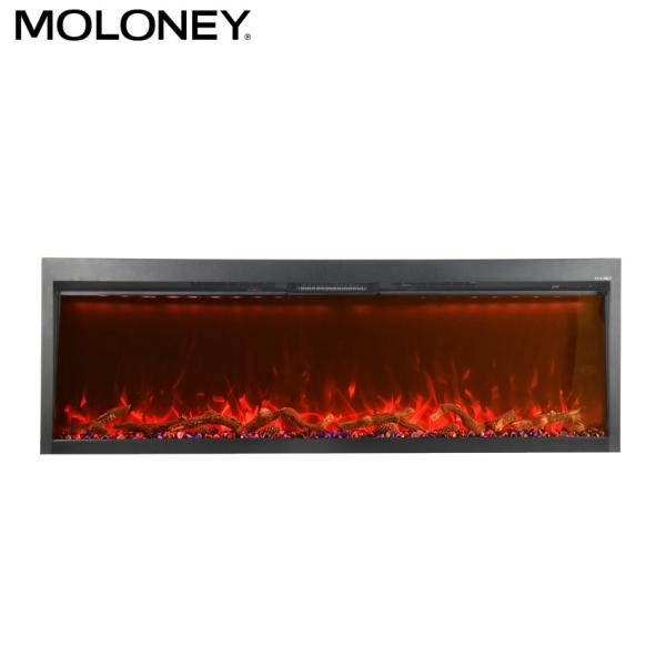 1840mm Built-in Recessed Electric Fireplace 120V with Adjustable 6 Colors Log