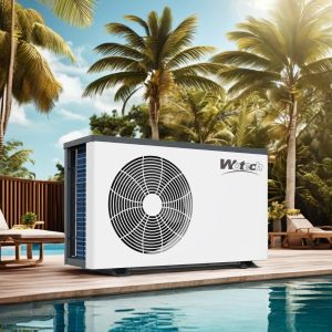 Buy cheap 10-12m3/h Water Flow Rate Pool Heat Pump Monoblock with R32 Inverter Heating Controller from wholesalers