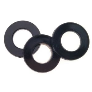 Buy cheap Black PMMA Plain Plastic Flat Washers DIN 125 Standard HB15 Hardness from wholesalers