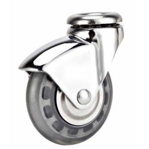 Buy cheap 05-Transparent caster 75mm bolt hole transparent PU caster from wholesalers