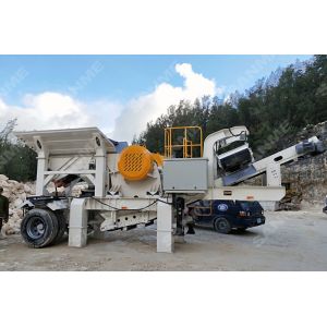 Buy cheap Road Building Feeding 1200mm Mobile Crusher Station from wholesalers