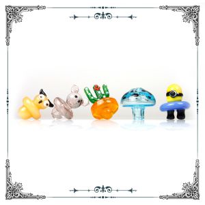 Buy cheap Hand Blown Borosilicate Cartoon Carb Caps For Quartz Banger Dab Oil Rig Bong from wholesalers