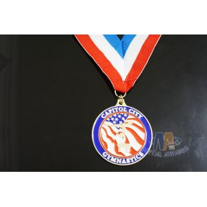 Buy cheap Customized Dancing Running Award Medals With Ribbon , Custom Race Medals from wholesalers