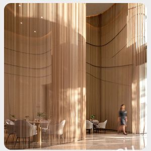 Buy cheap Installation System Metal Coil Mesh Ceiling Drapery from wholesalers