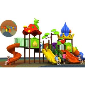 Buy cheap outdoor playground equipment with plastic slide and tube slide from wholesalers