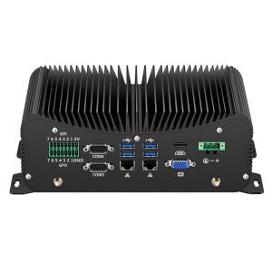 Fanless GPIO Industrial Embedded Mini PC Dual LAN RS422